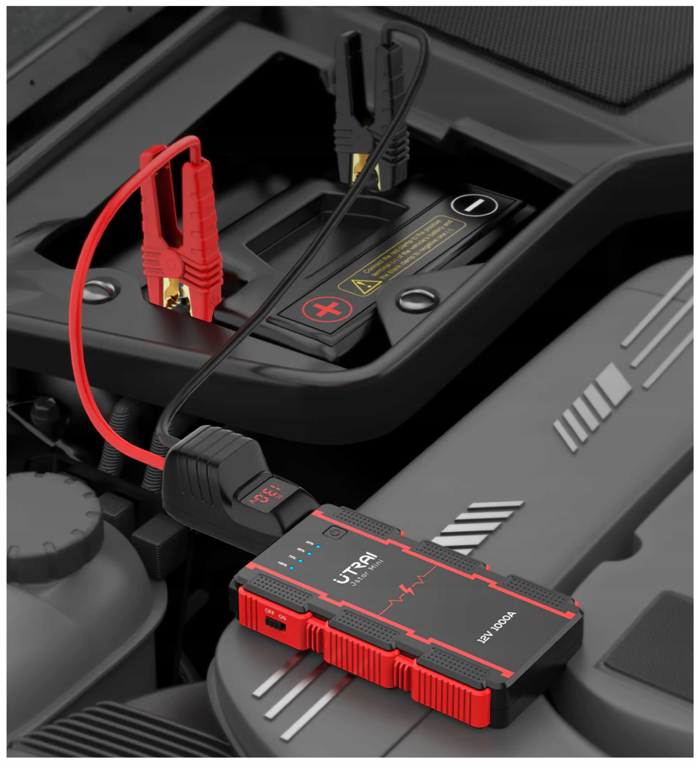 STARTER BOOSTER URZĄDZENIE ROZRUCHOWE POWERBANK Model Booster UTRAI Jstar Mini z akcesoriami Full Power