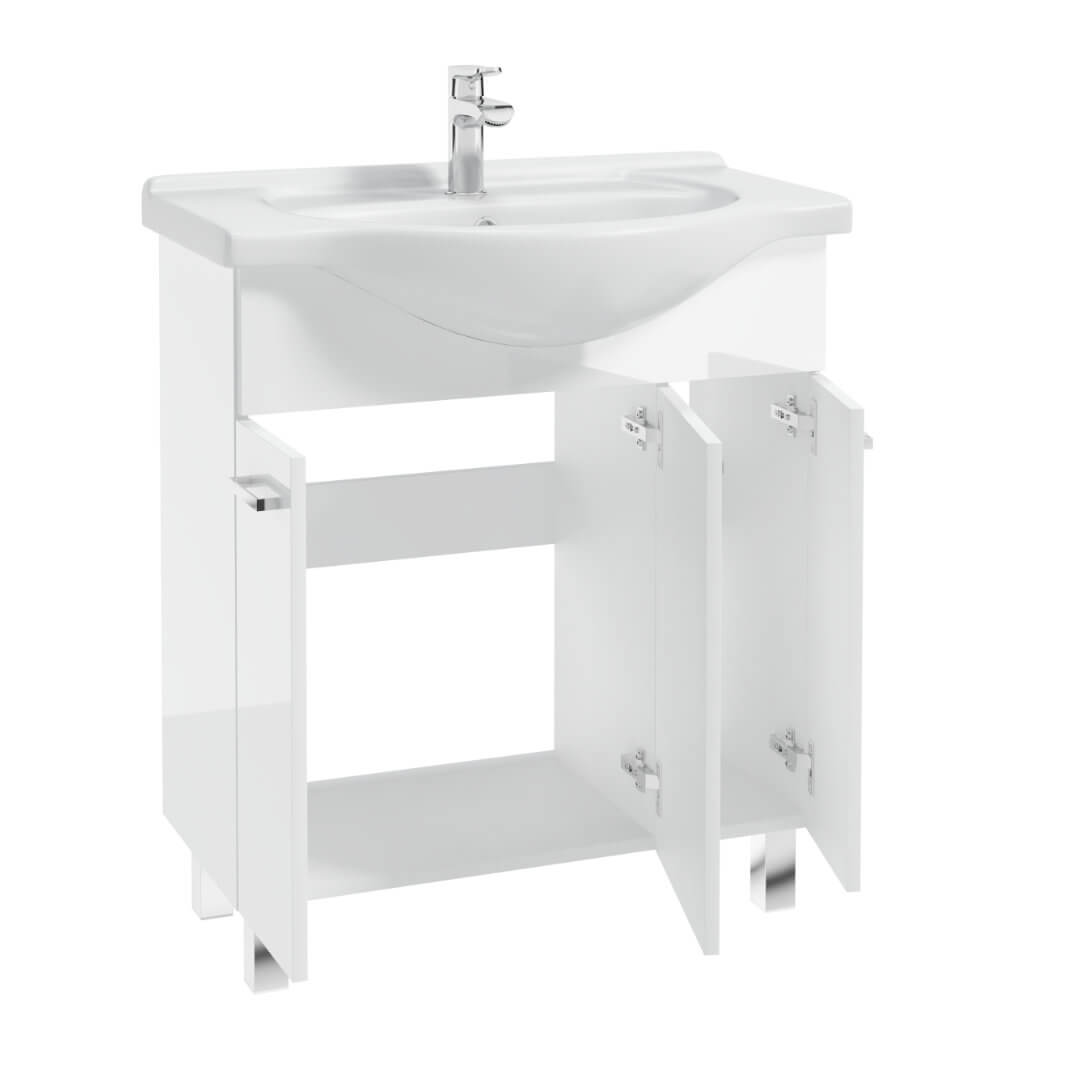 Szafka stojąca Mea biała pod umywalkę 75 cm Marka Defra