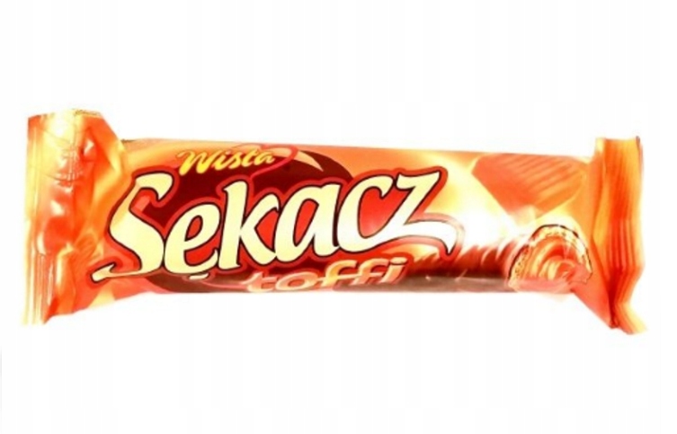 Levně Tyčinka Šťouchadlo Wisła trubička s toffi náplní 32 g