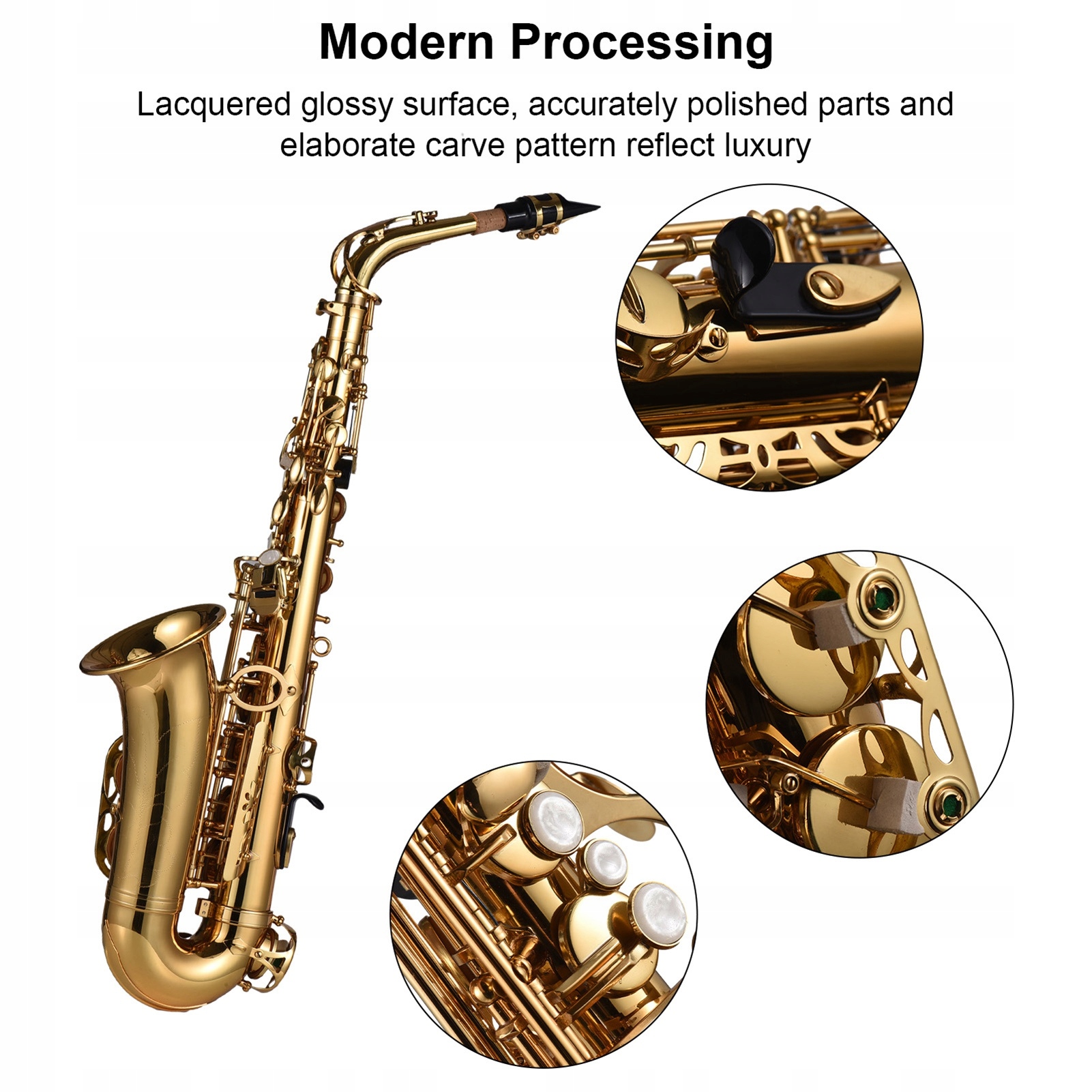 EB Saksofon saksofonowy mosiądz lakier altowy saksofonowy instrument 4M