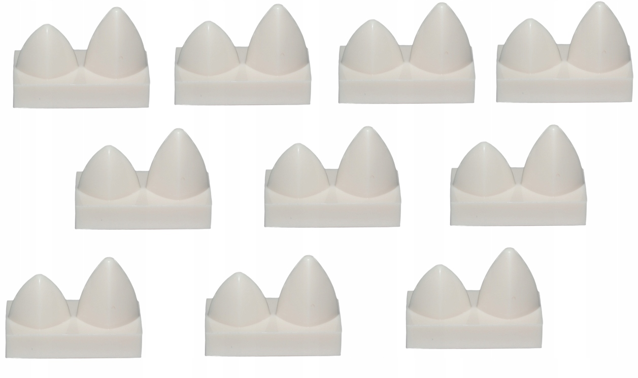 

Lego Płytka 1x2 zęby biały 6046384 15209 - 10 szt