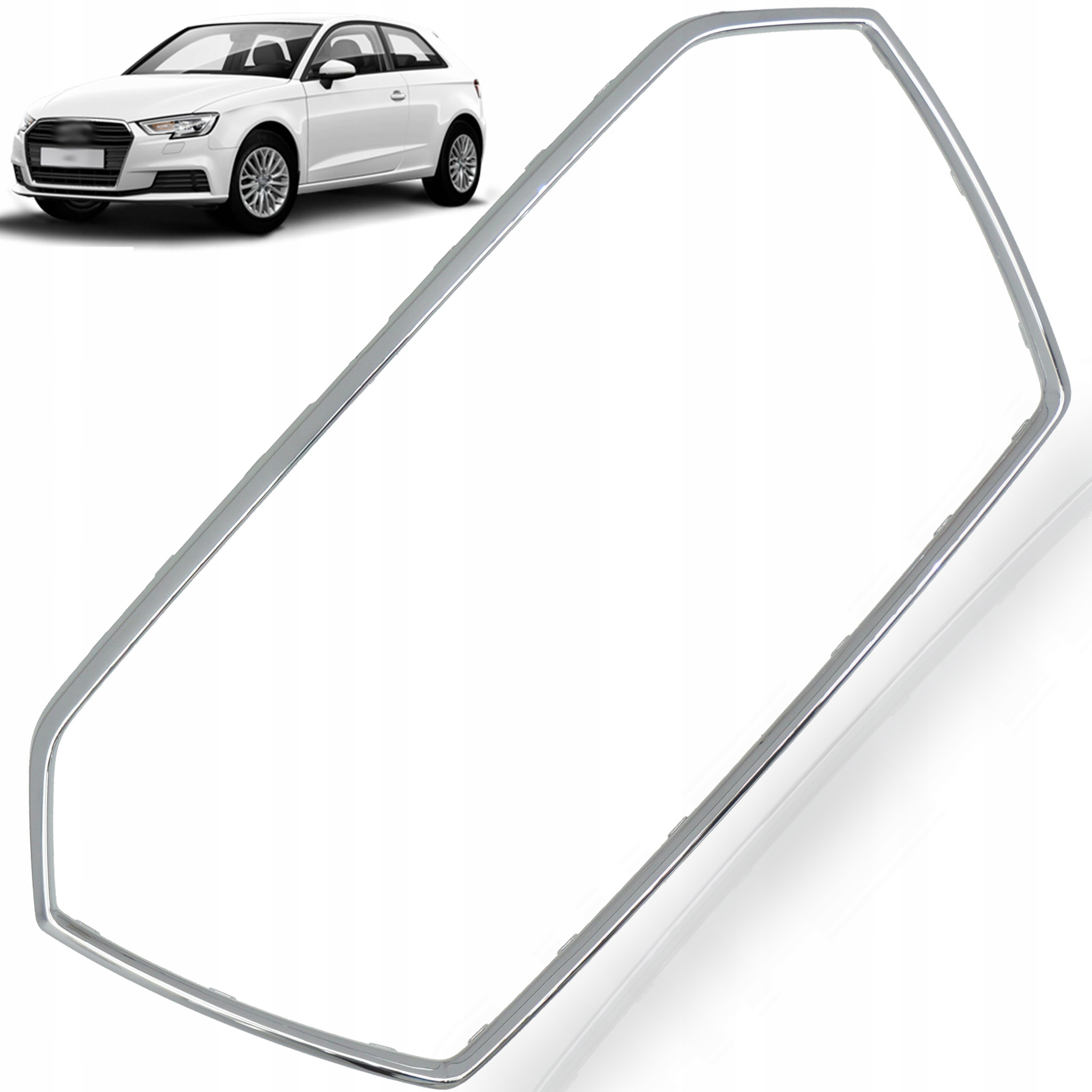 Rámeček atrapy chromový gril Audi A3 8V lift 16-20r