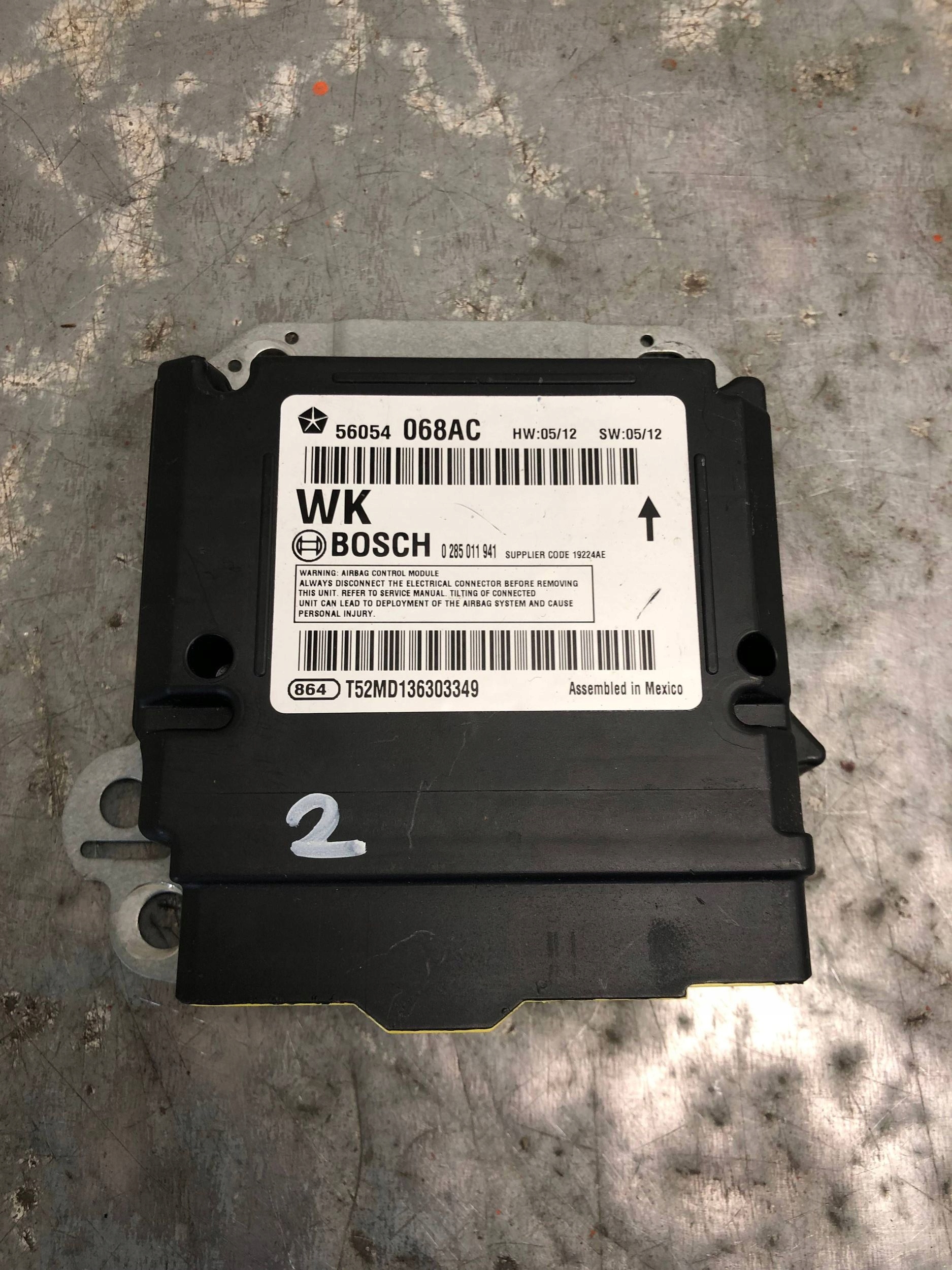 modulo SENSOR airbag JEEP GRAND CHEROKEE 56054068AC CZYSTY