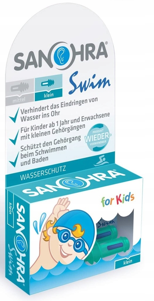 

Sanohra Swim For Kids Wodoodporne Stopery do uszu