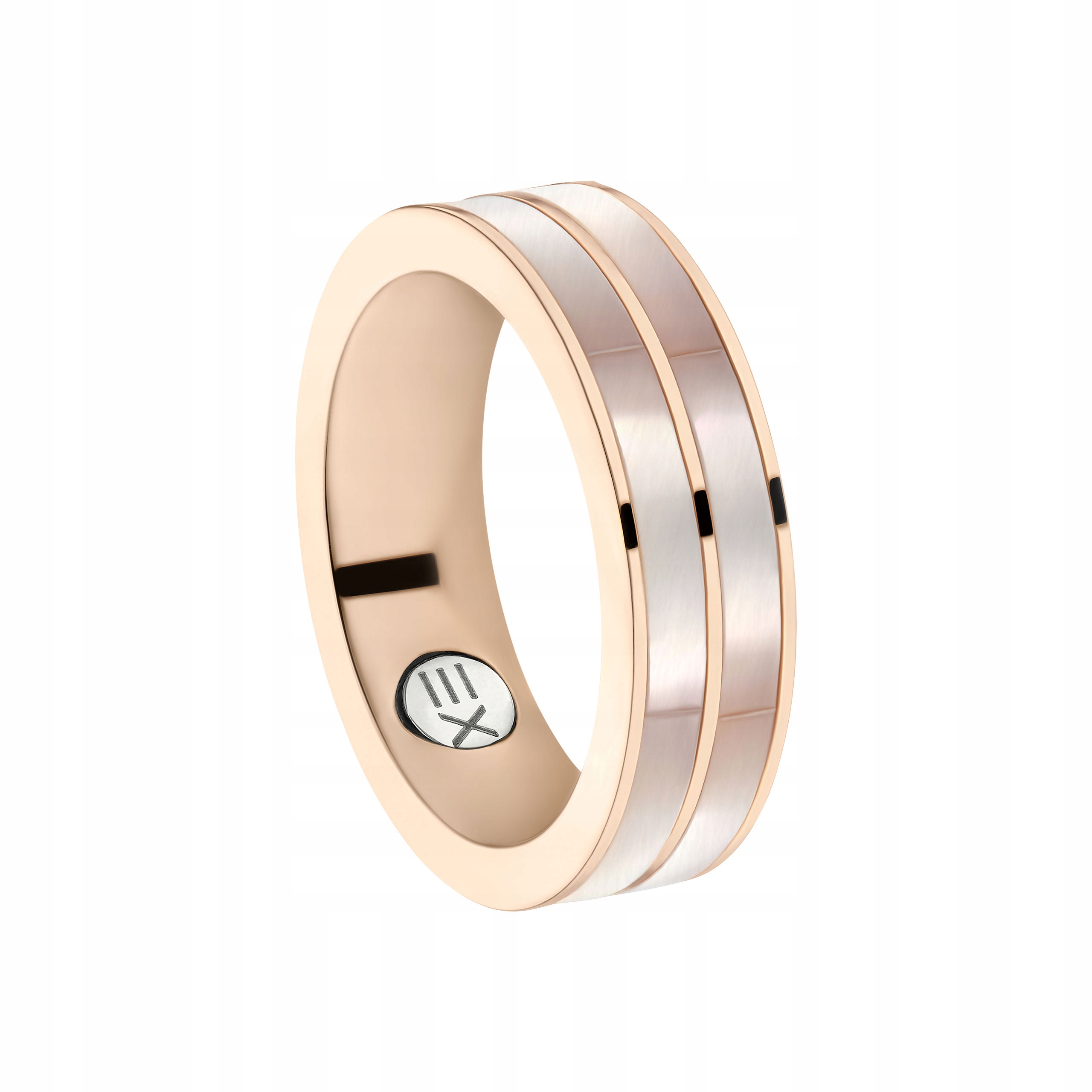 Prstýnek Prsten Růžové Zlato Perlová hmota Ocel Chirurgická pro ženy