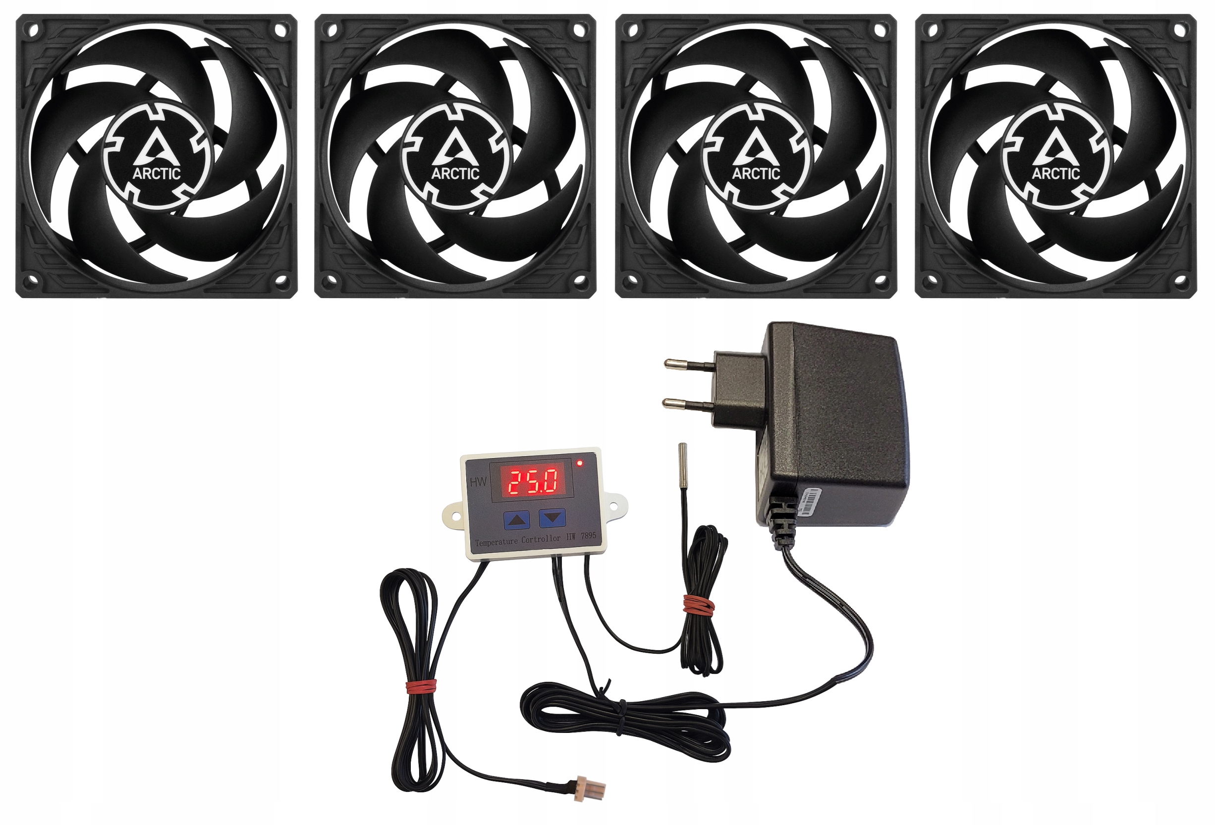Levně Ventilátory pro chlazení akvária s regulací spínací teploty