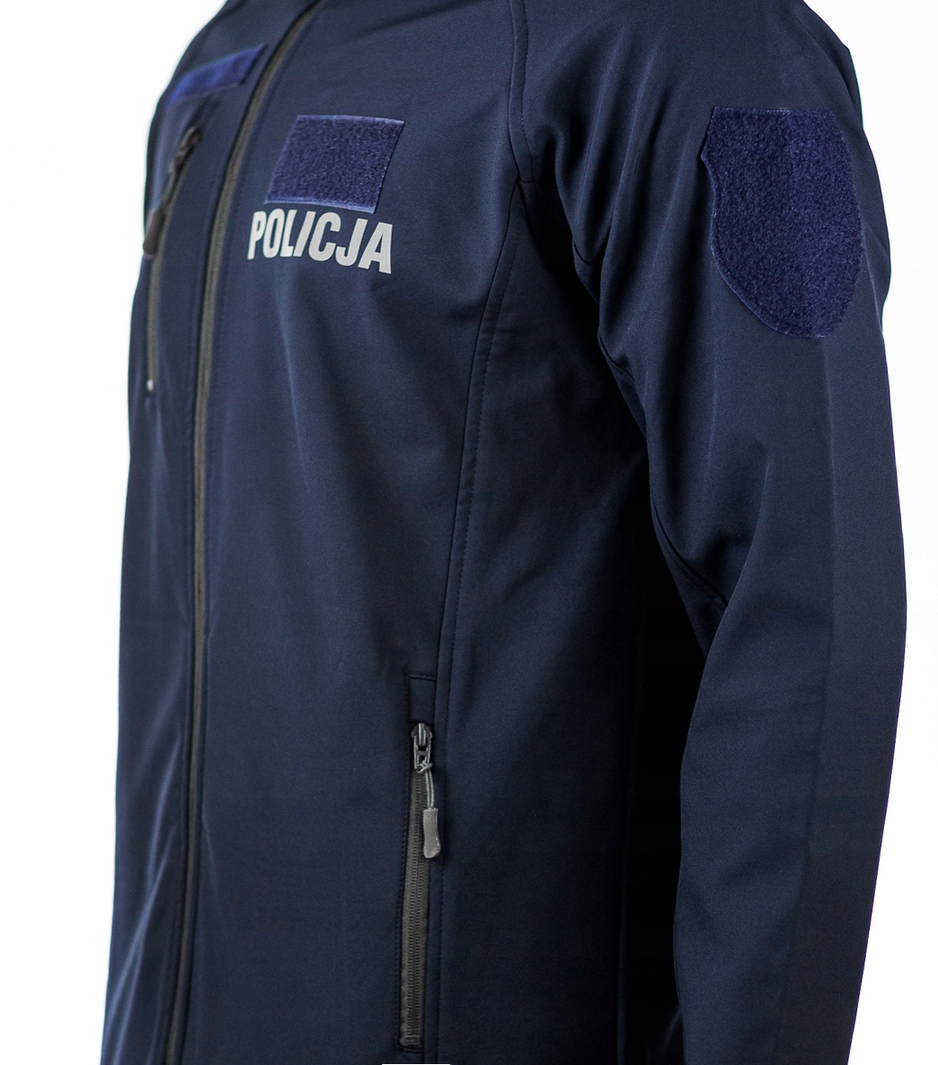 Kurtka softshell granatowa policyjna POLICJA Kolor niebieski