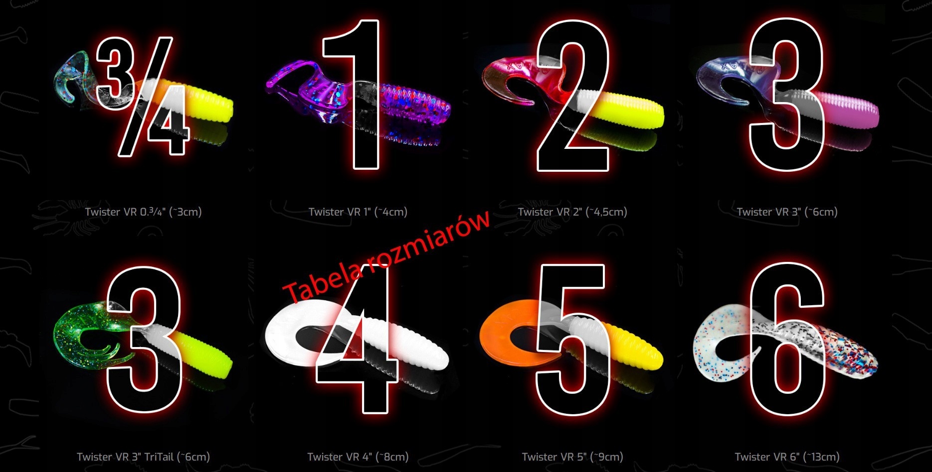 TWISTER GUMA RELAX 5" DŁ.~9cm - 2szt *VR5-TS003 Marka Relax