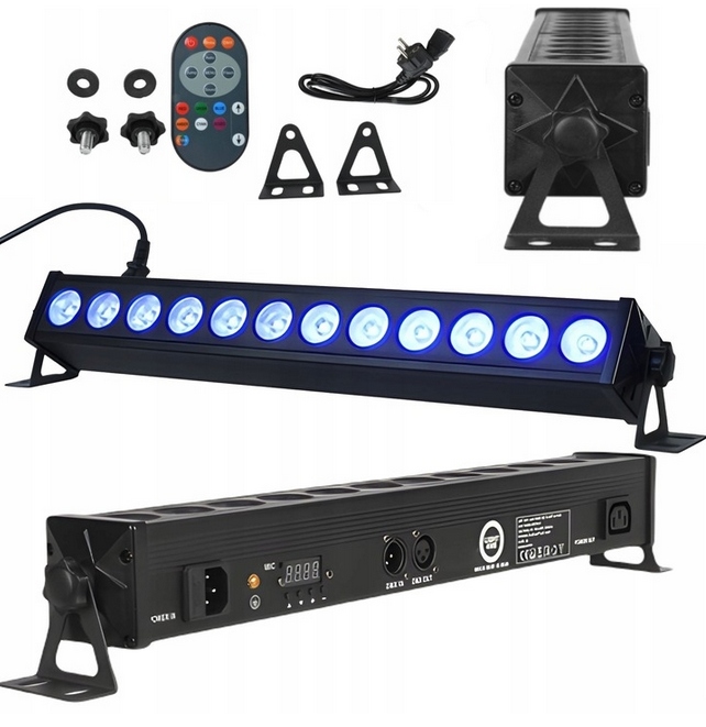 Osvětlovací Lišta Led Nosník Scénické Osvětlení 12x3W Rgb Led Pilot