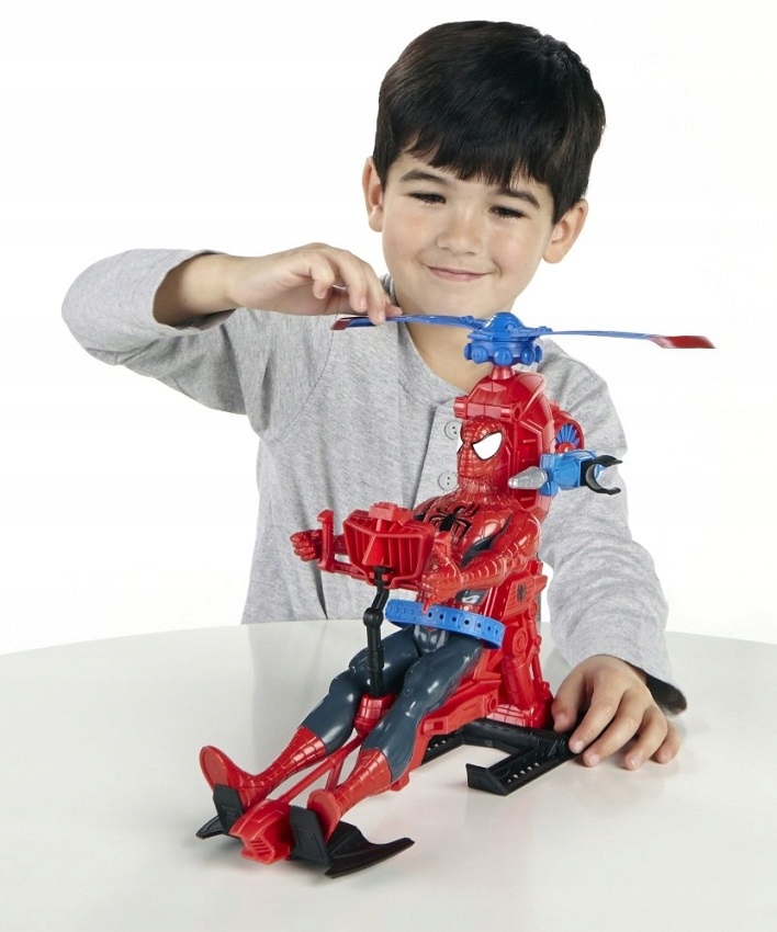 HASBRO SPIDERMAN 30cm +HELIKOPTER A6747 WEB COPTER