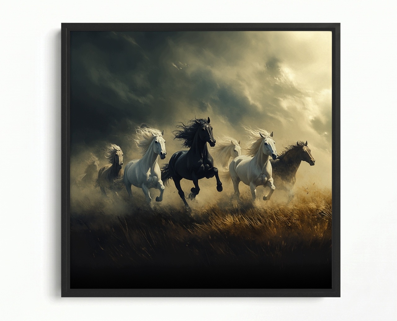 Obraz Rám American Box Zvieratá Kôň Galop Cval Pohyb Príroda 60x60