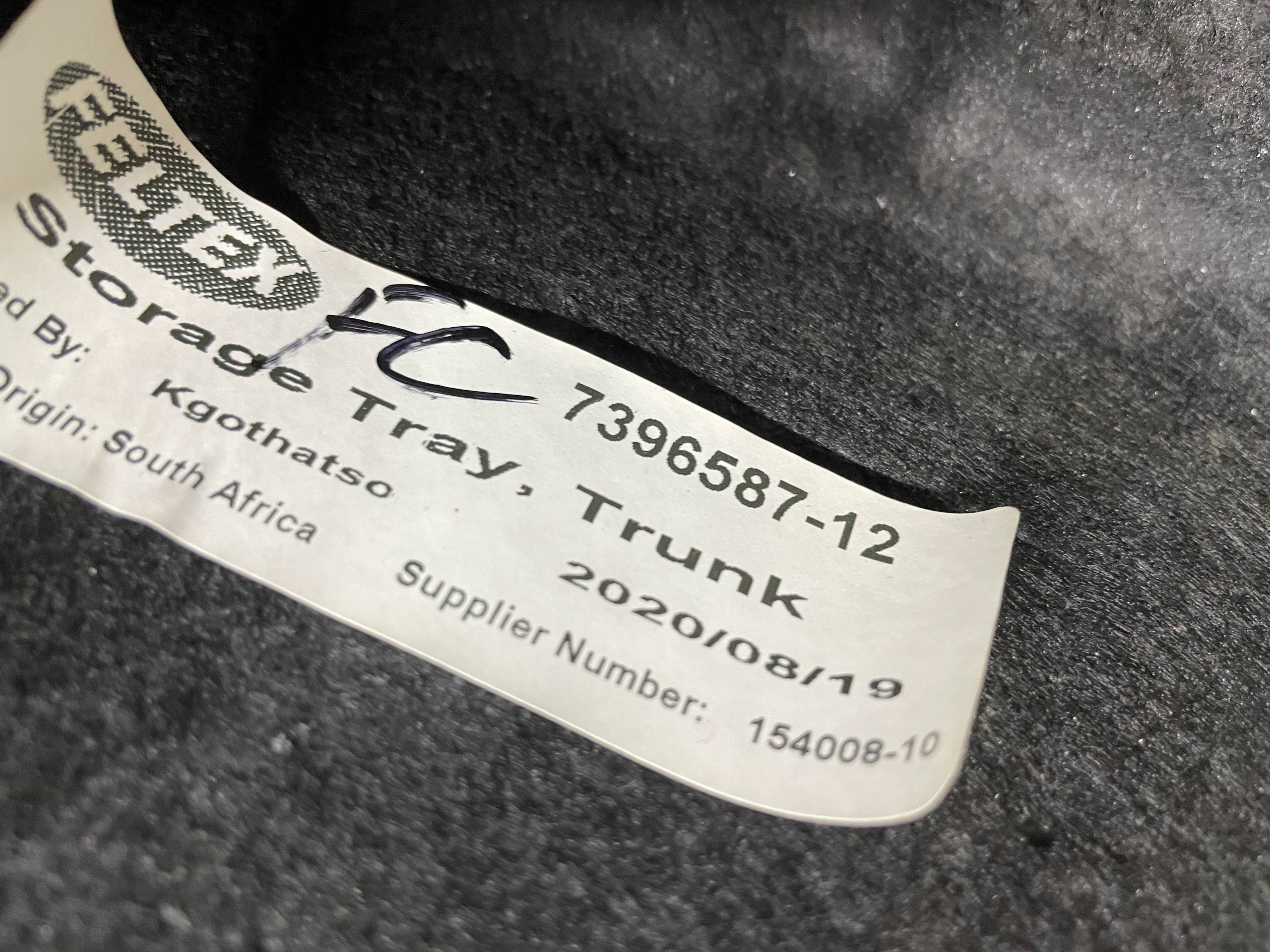 пола багажника BMW X3 G01