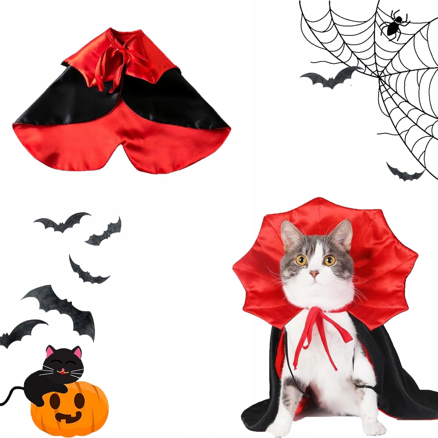 Plášť Upíra Pro Domácí Zvířata, Malý Pes, Kočka, Halloweenský Kostým