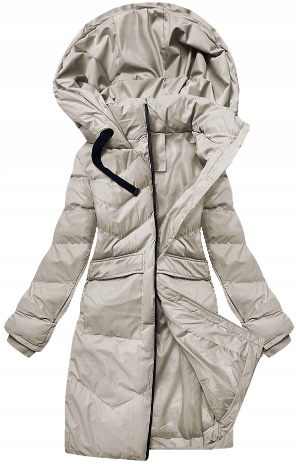 Dámská Zimní Bunda 5M735 Béžová XL (42)