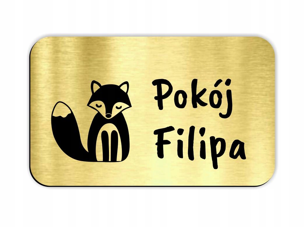 podklejona TABLICZKA NA DRZWI pokoju dziecka imię Marka Pozostałe