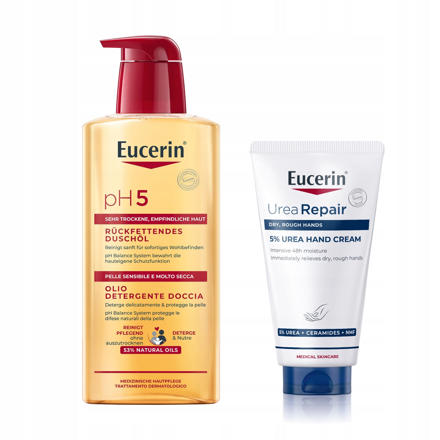 Eucerin Urea Repair Krem do rąk z mocznikiem Olejek nawilżający do mycia