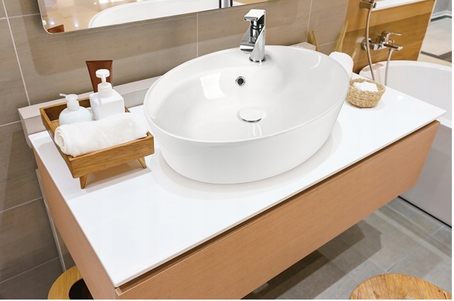 BATERIA UMYWALKOWA CHROM STOJĄCA CHROMOWANA Kolor chrom