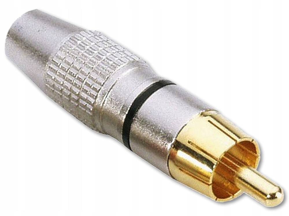 

Wtyk Rca Chinch Złącze Cinch Adam Hall 7620 Gold