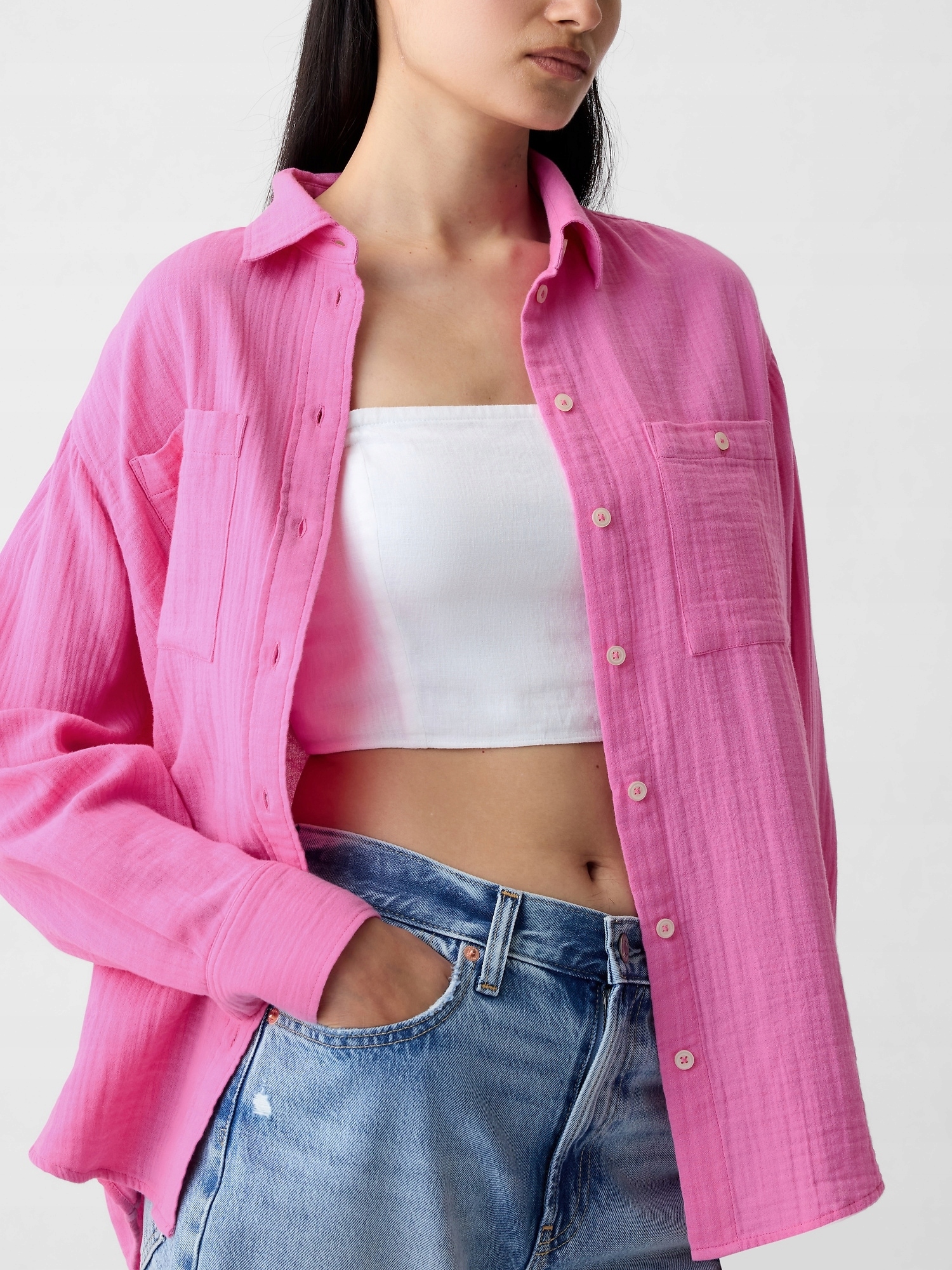 Gap Mušelínová košile oversize