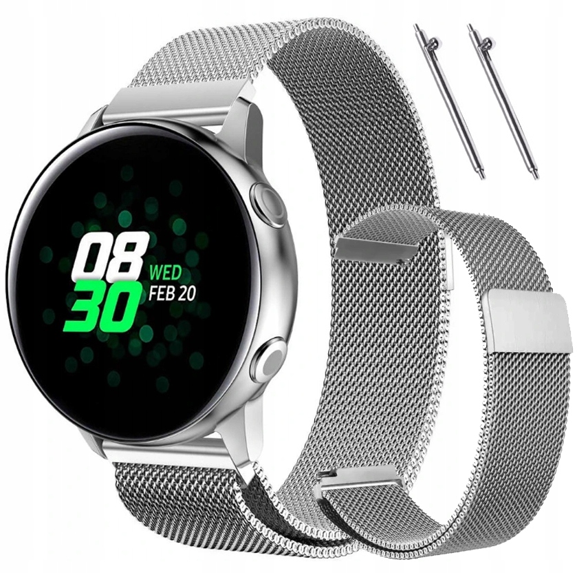 

Pasek Samsung Galaxy Watch 4 Active 1/2/3 -srebrny