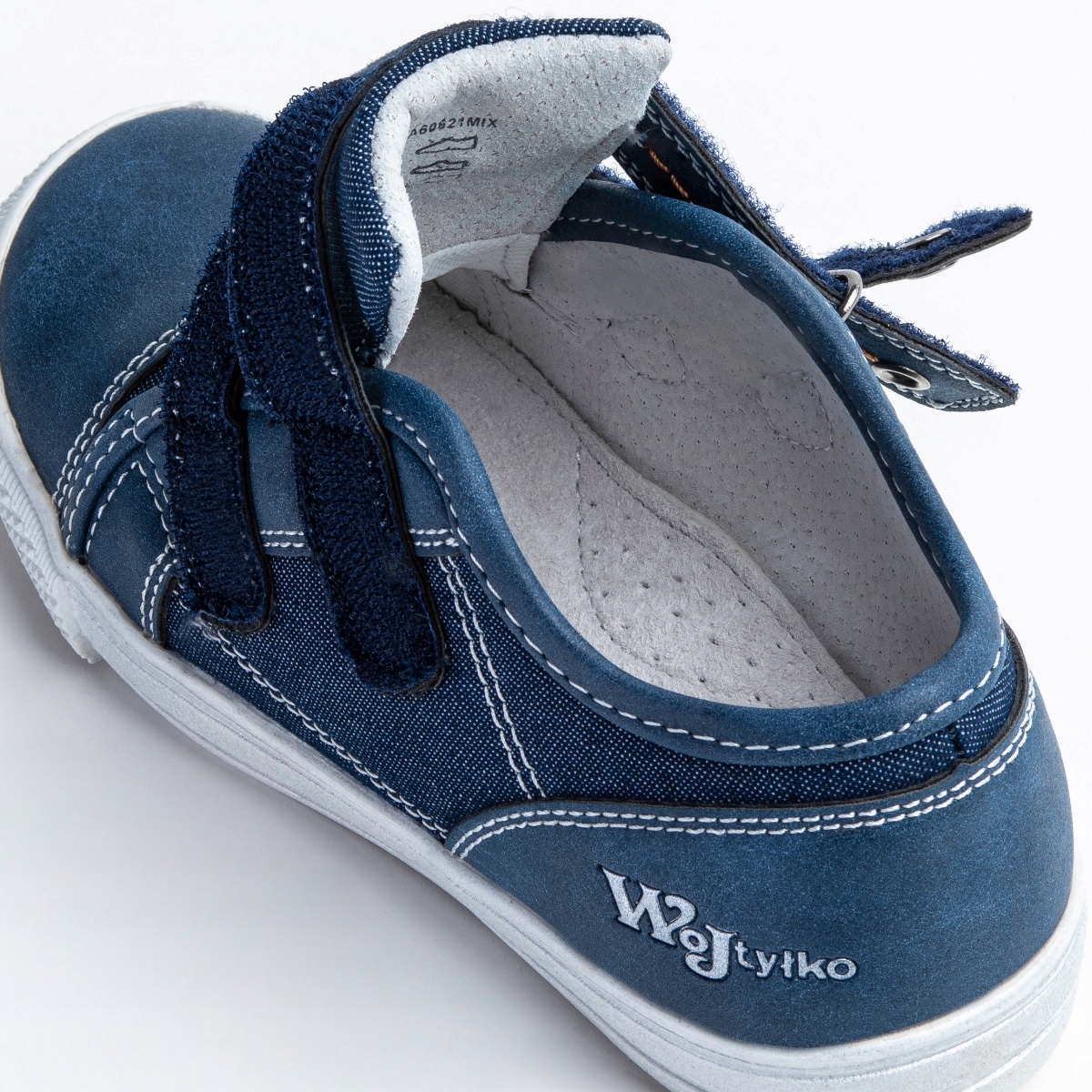 Półbuty trampki lekkie wew.SKÓRA wygodne Wojtyłko Długość wkładki wew. 18.3 cm