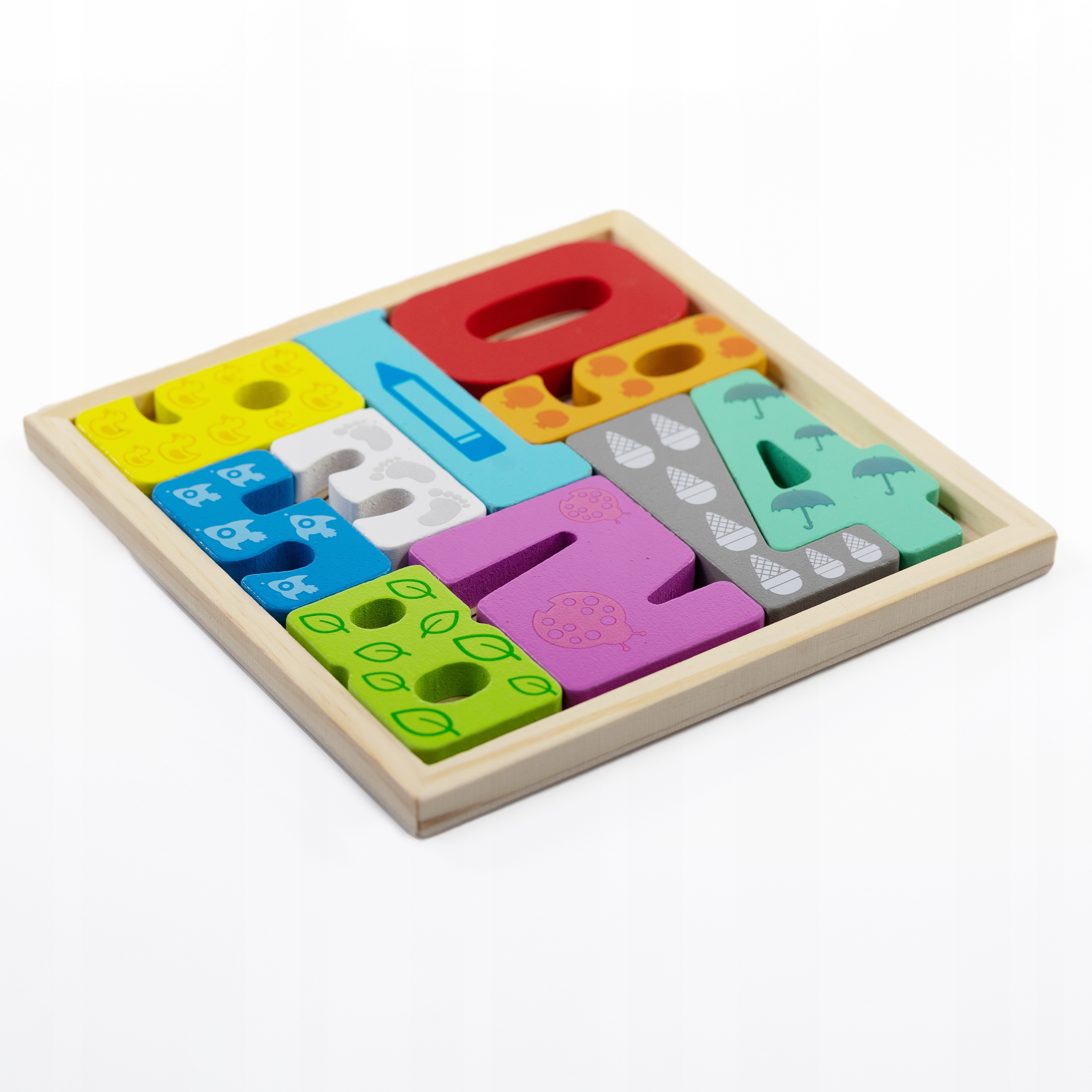

Tetris cyfry i liczby klocki drewniane gra