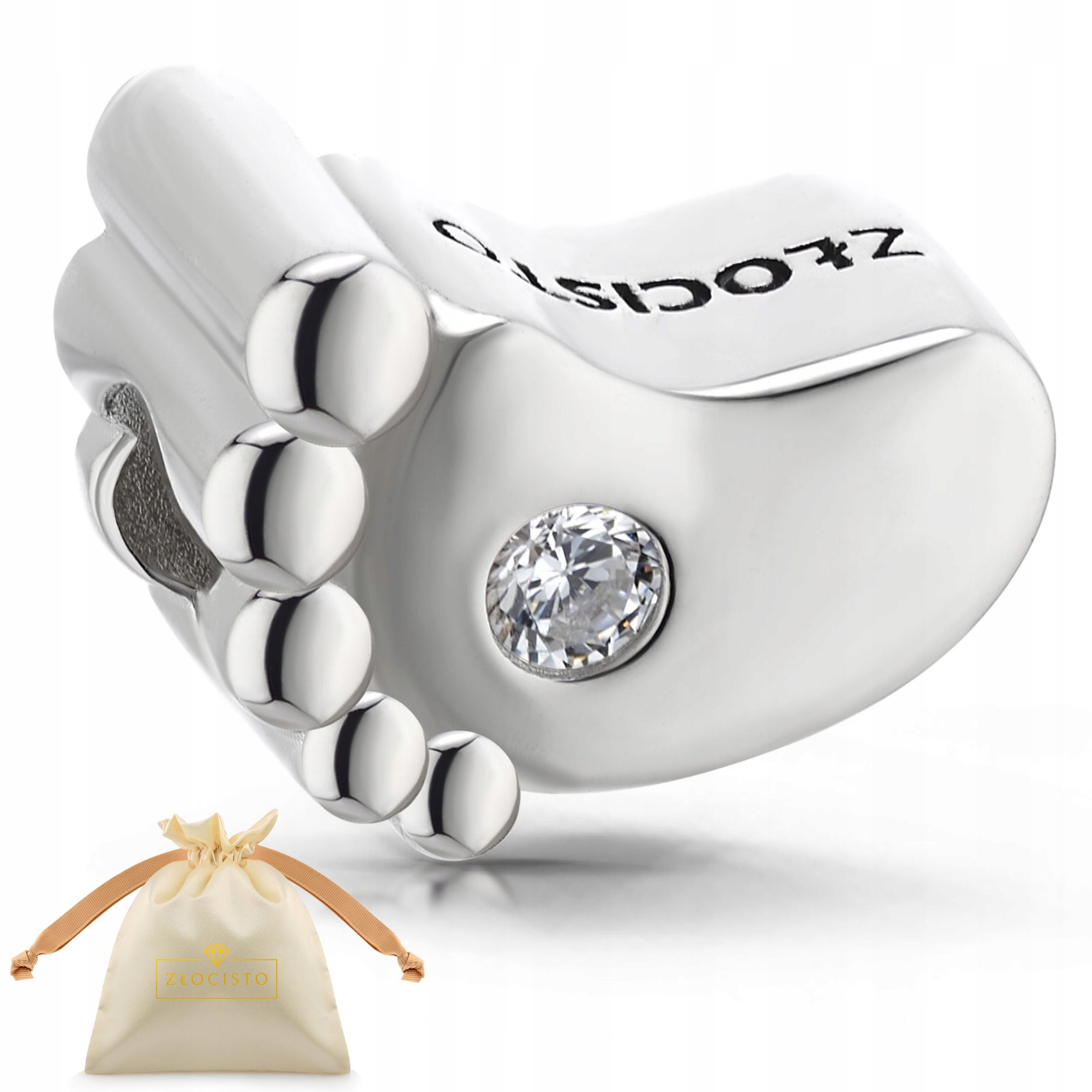 Charms patka pro maminku stříbro 925 zirkon bead korálek beads