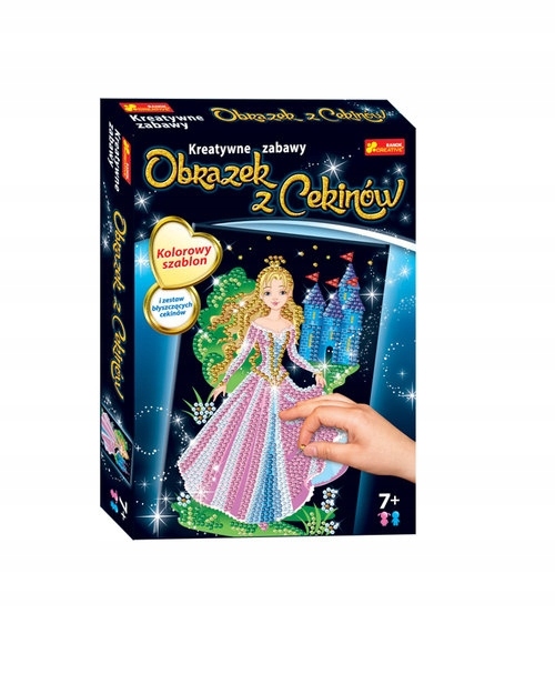 

Cekinowy obrazek Królewna