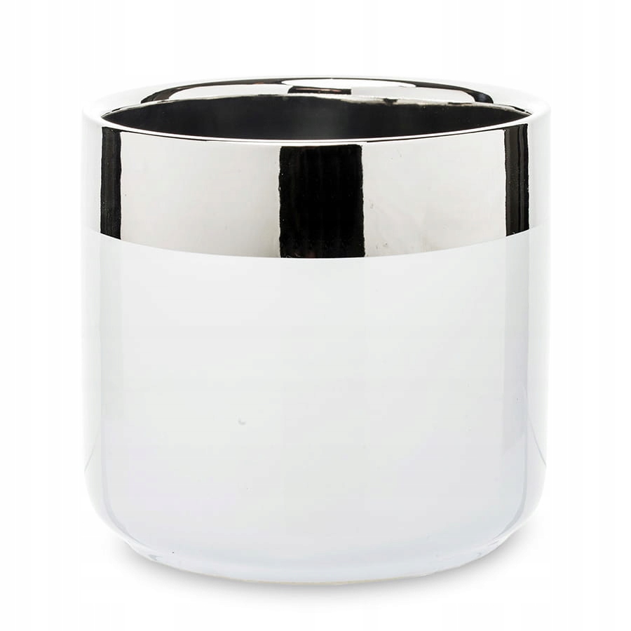 

Osłonka Ceramiczna Biało-srebrna Wazon