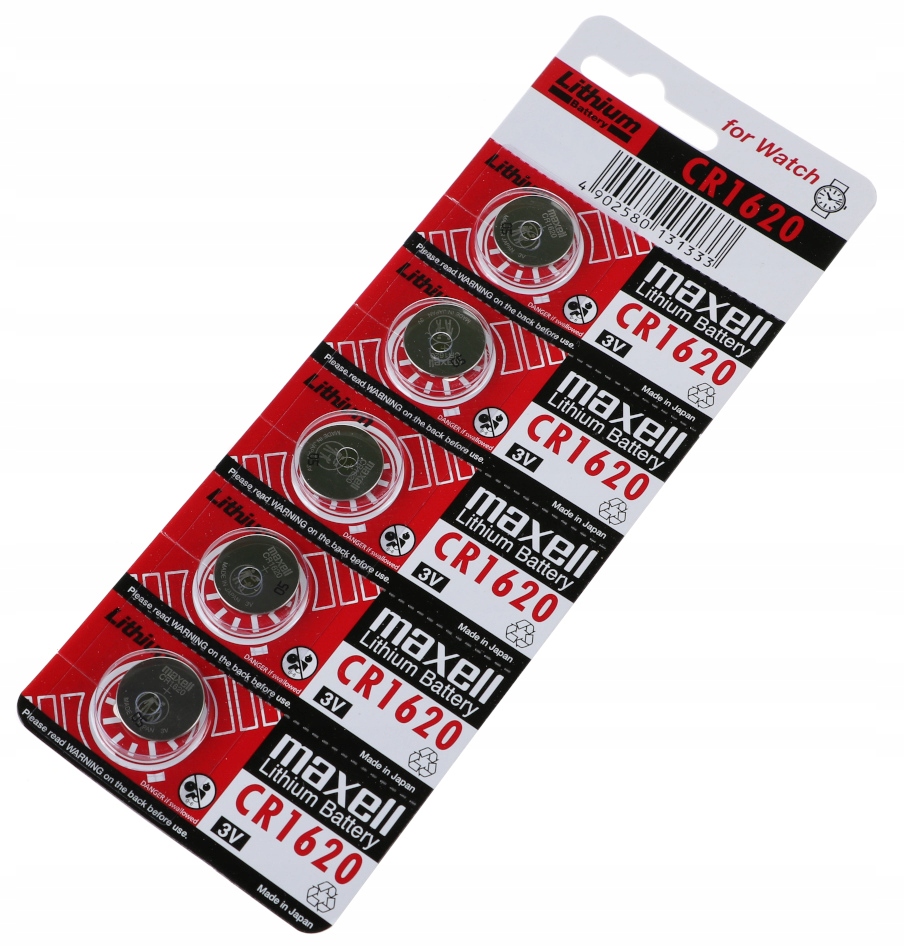 

5sztuk 5x Bateria baterie 1620 Maxell CR1620 5SZT