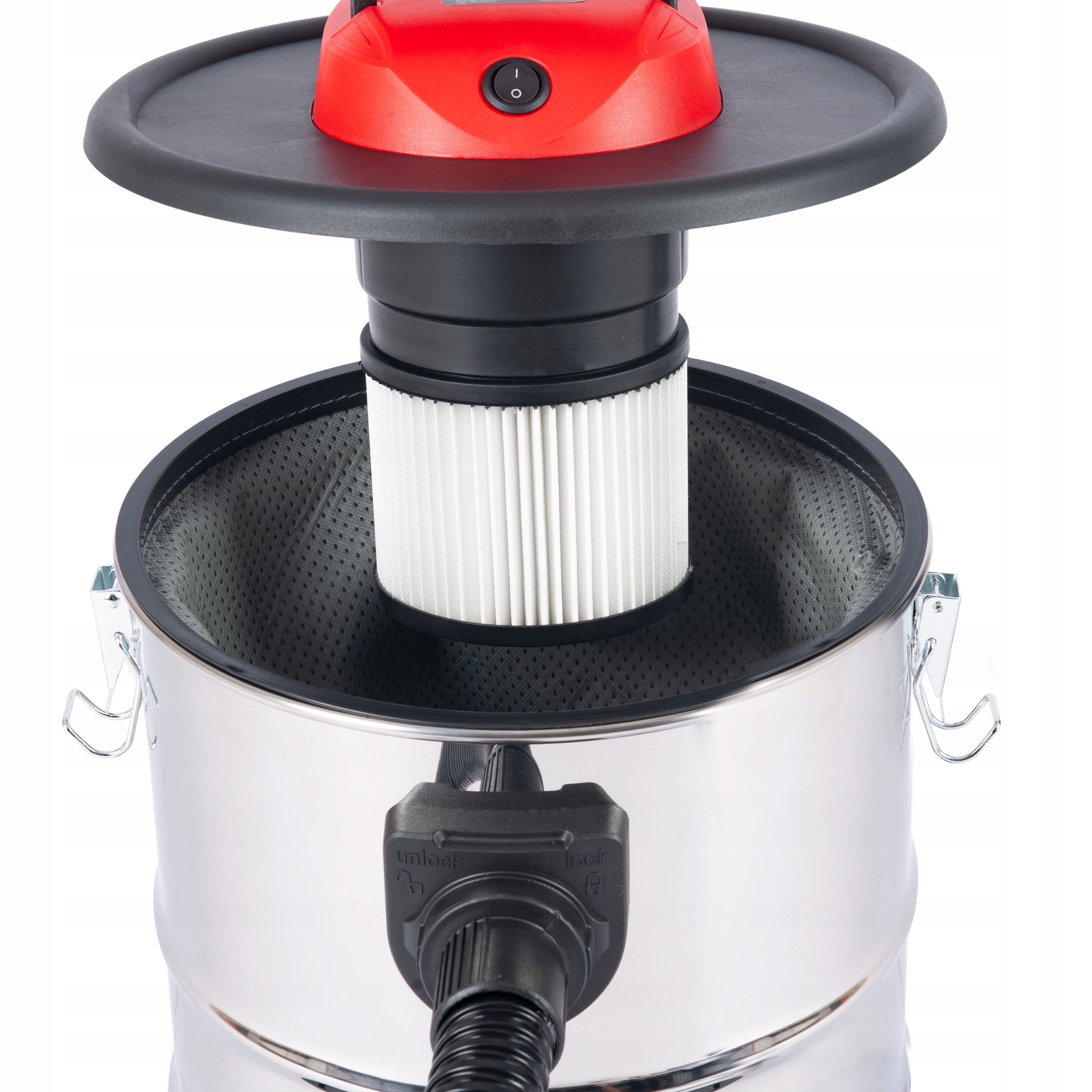 ODKURZACZ PRZEMYSŁOWY POPIOŁU GRUZU KOMINKA 2000W Maksymalna moc 2000 W