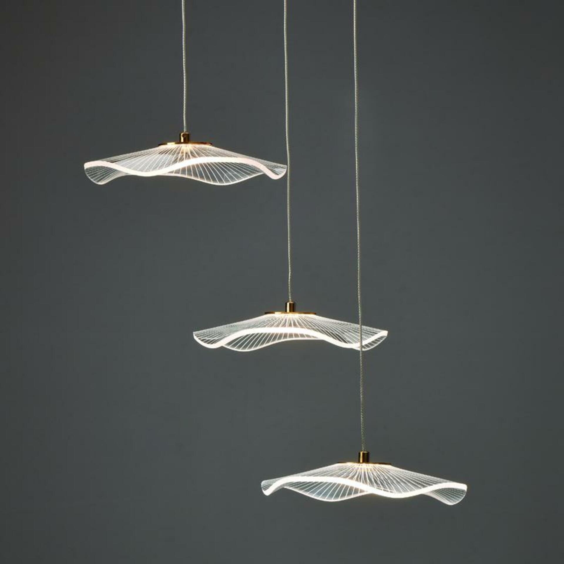 Aca Lighting závesné svietidlo Led 15W 3000K 1050lm Ninfea mosadz kov IP20 D4