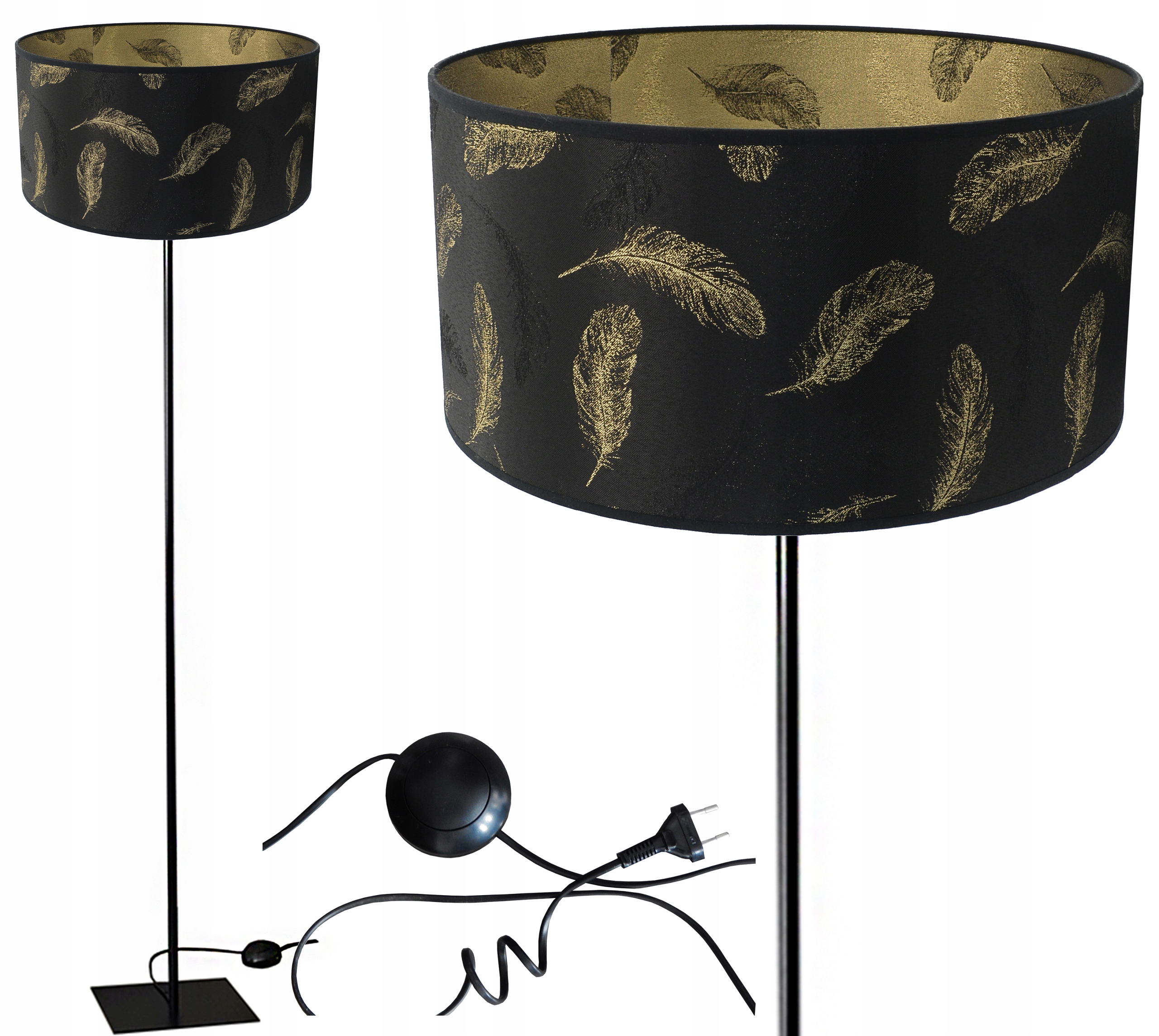 Led Stojací Lampa E27 Stínidlo 35 CM Obývací Pokoj Ložnice Pokoj Hala Obývací Pokoj