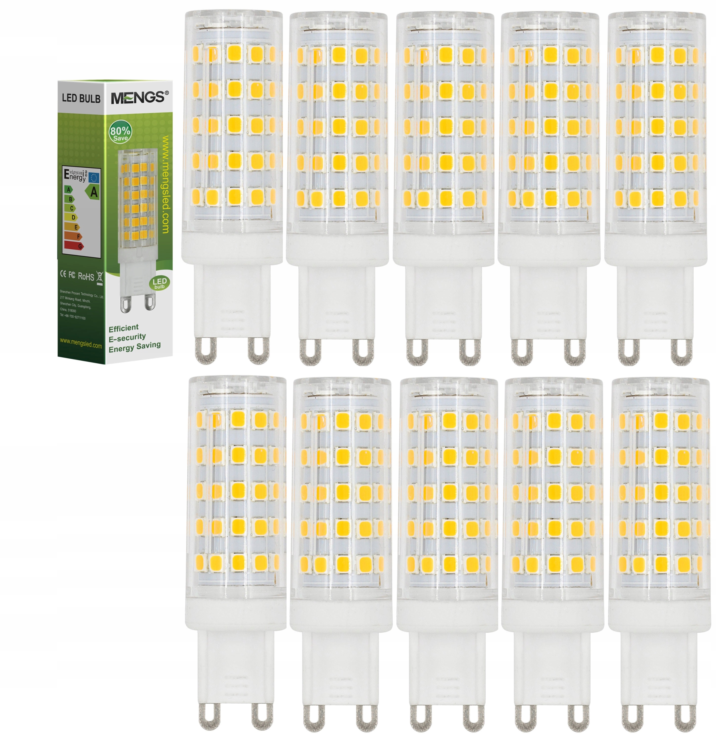 

Żarówka Led G9 10W=80W Biały Ciepły 10 szt 800LM