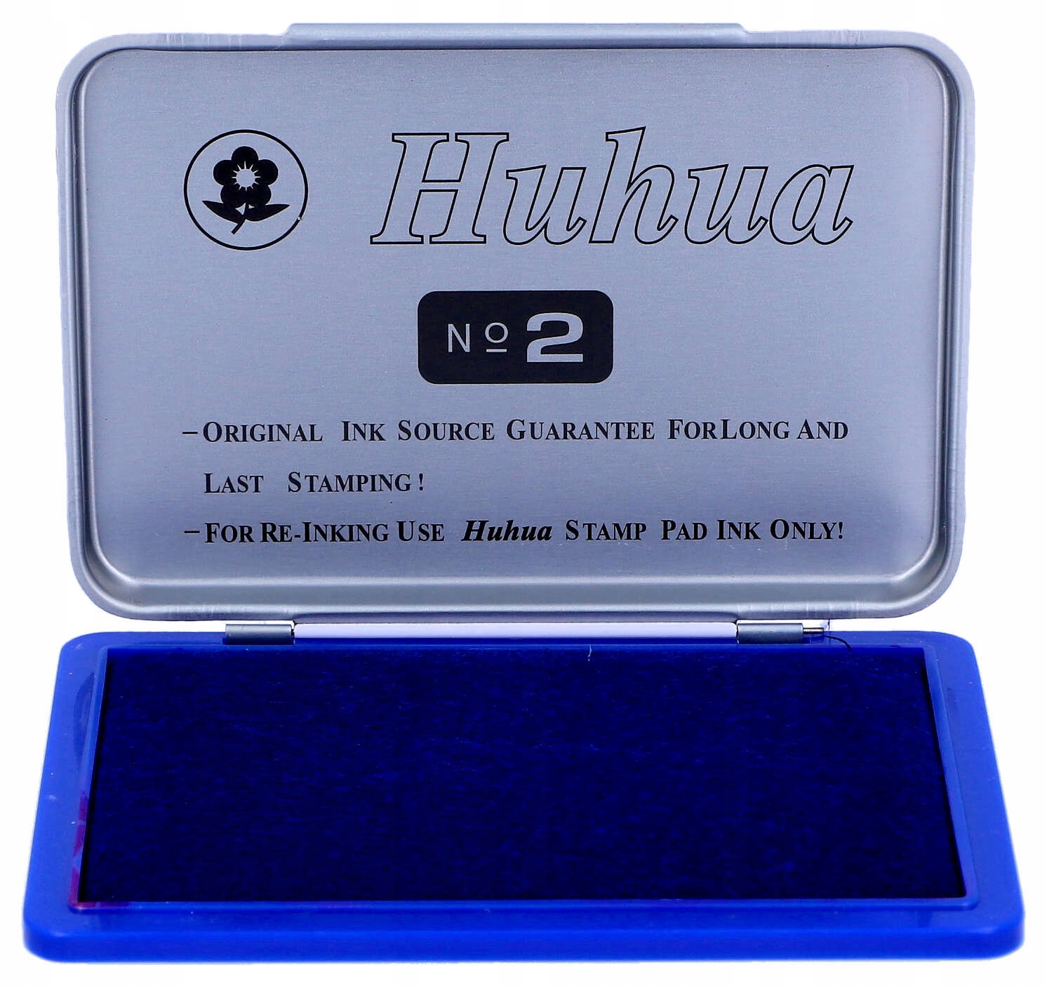 Poduszka do stempli nasączona 7x11cm niebieska Huhua