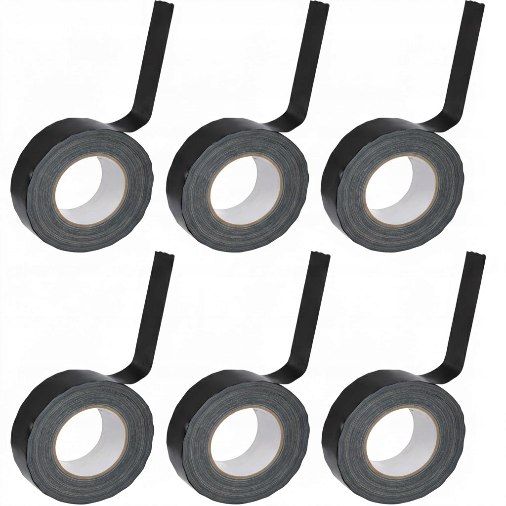 Vodotěsná Opravná Páska Duct Tape Uv Černá 100 m 48 mm Montážní 6 Ks