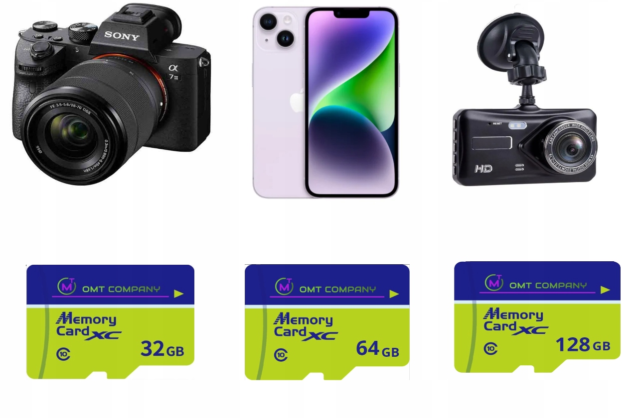 Karta pamięci micro SDXC 32 GB SZYBKA SD U3 oryginał OMT Stan opakowania oryginalne