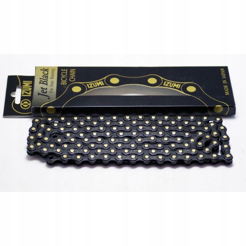 Łańcuch jednorzędowy Izumi Jet Black/black 1/2 x 1/8” 116L