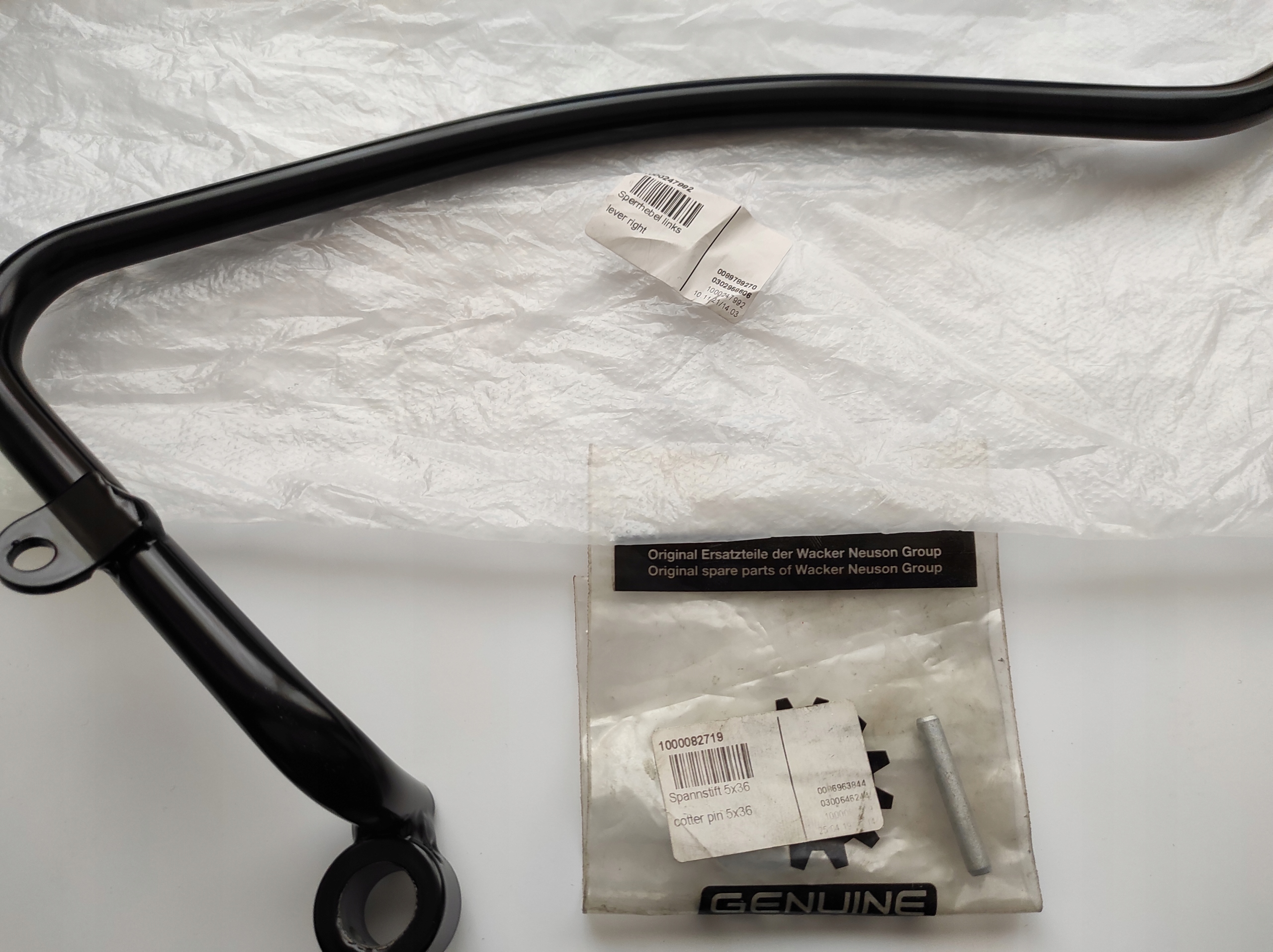 Dzwignia podlokietnika Wacker ET18 Et20 oryginal