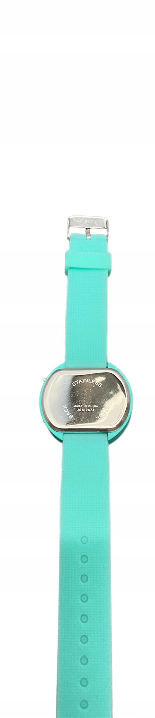 ZEGAREK LED Silikonowy MIĘTOWY Kolor wielokolorowy