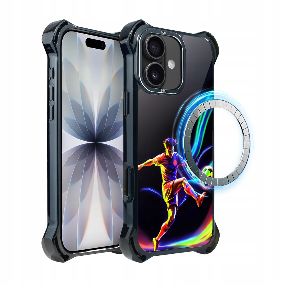 Pouzdro pro iPhone 17 Ibizu DropGuard Ultra s MagSafe v rytmu fotbalu