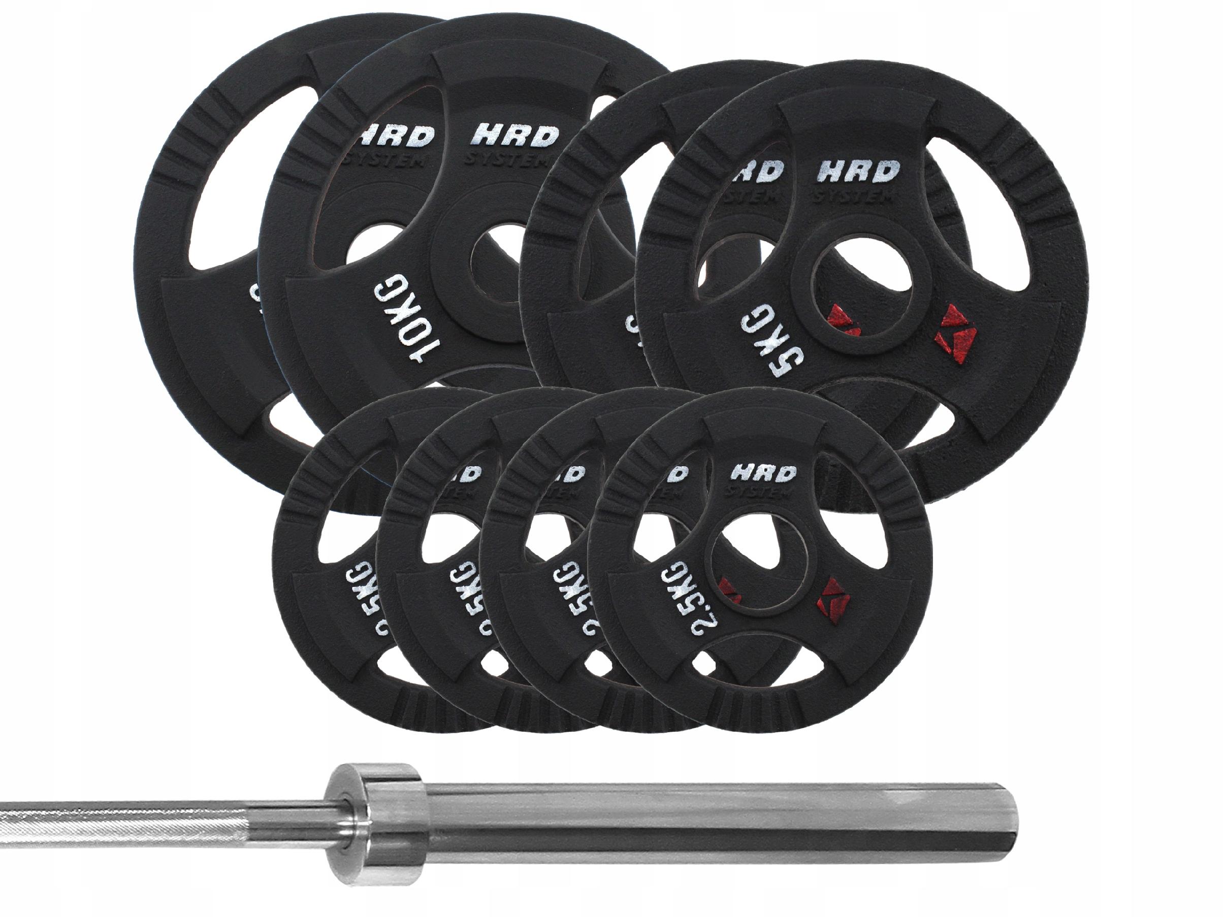 Zestaw Obciążenie Olimpijskie 53kg Gryf olimpijski