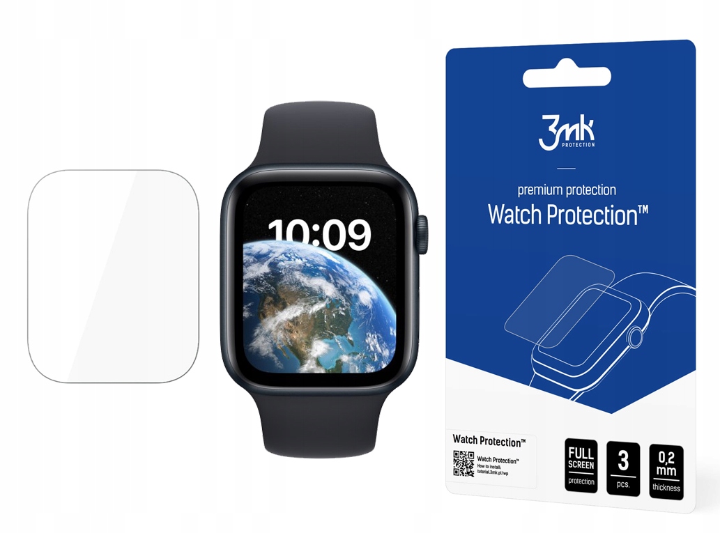 

3MK Folia Fullscreen Arc do Apple Watch Se 2022