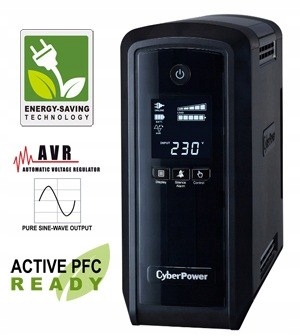 CyberPower Pfc SineWave LCD Gp Ups 900VA/ 540W, zásuvky Schuko…