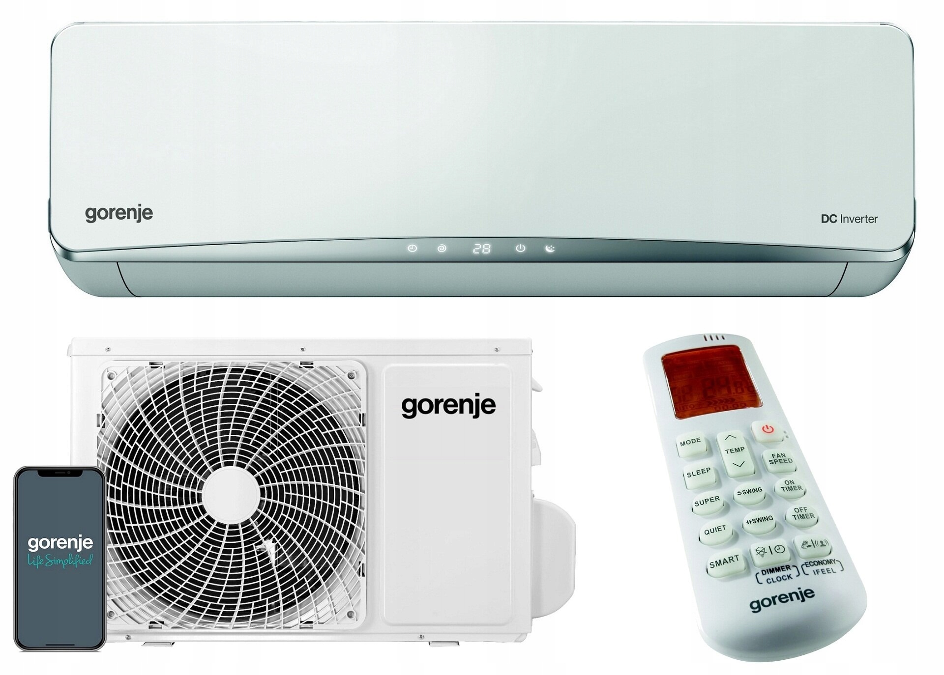 Klimatyzator Split Pompa ciepła GORENJE Pandora