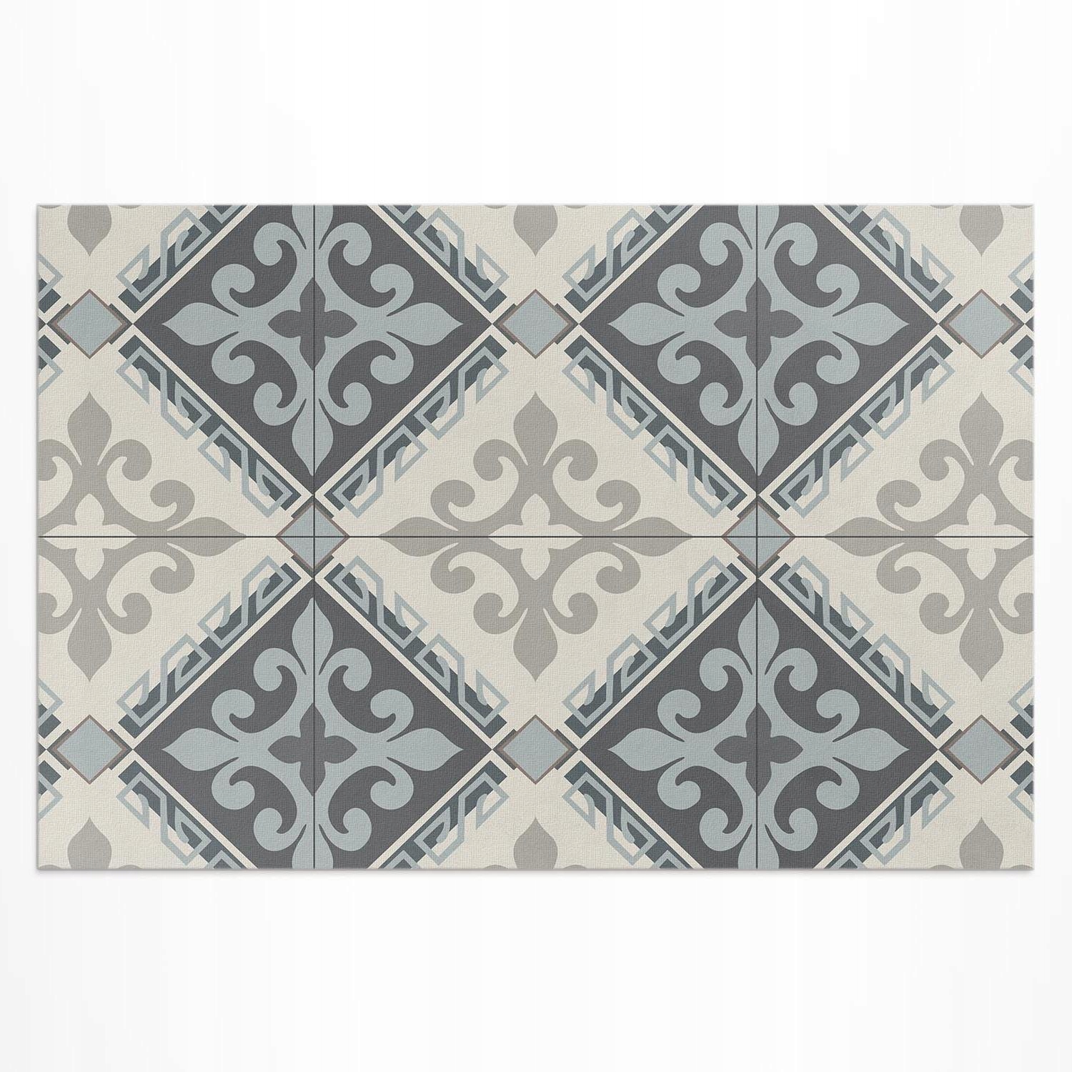 Vinylový koberec s potlačou Geometrický ornament mozaika vintage 150 x 100 cm