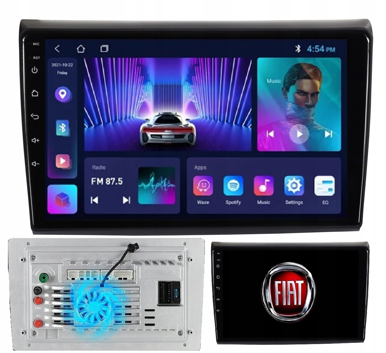 Radio Nawigacja Android Fiat Bravo 2007-2014 +kamera+wentylator 2/64