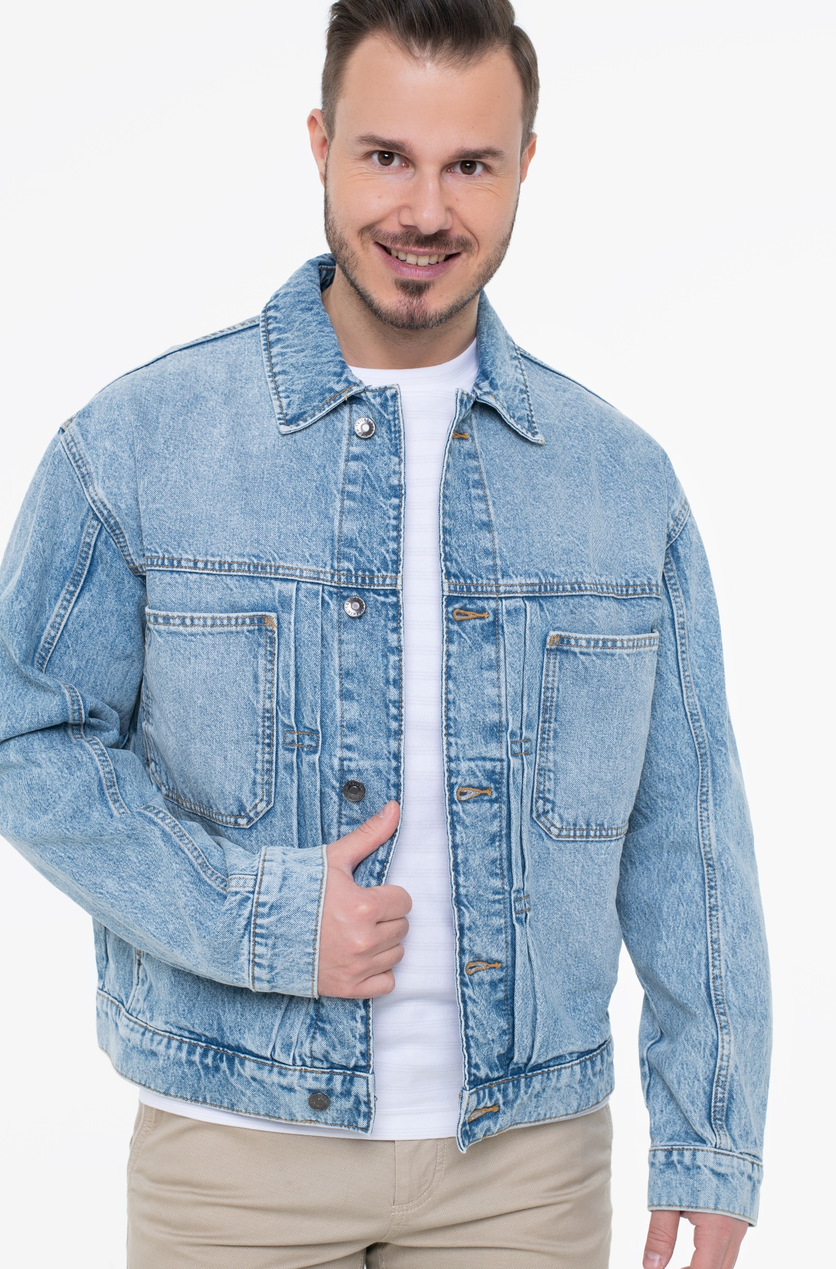 Tom Tailor Denim Pánská Džínová Bunda Modrá M Xta