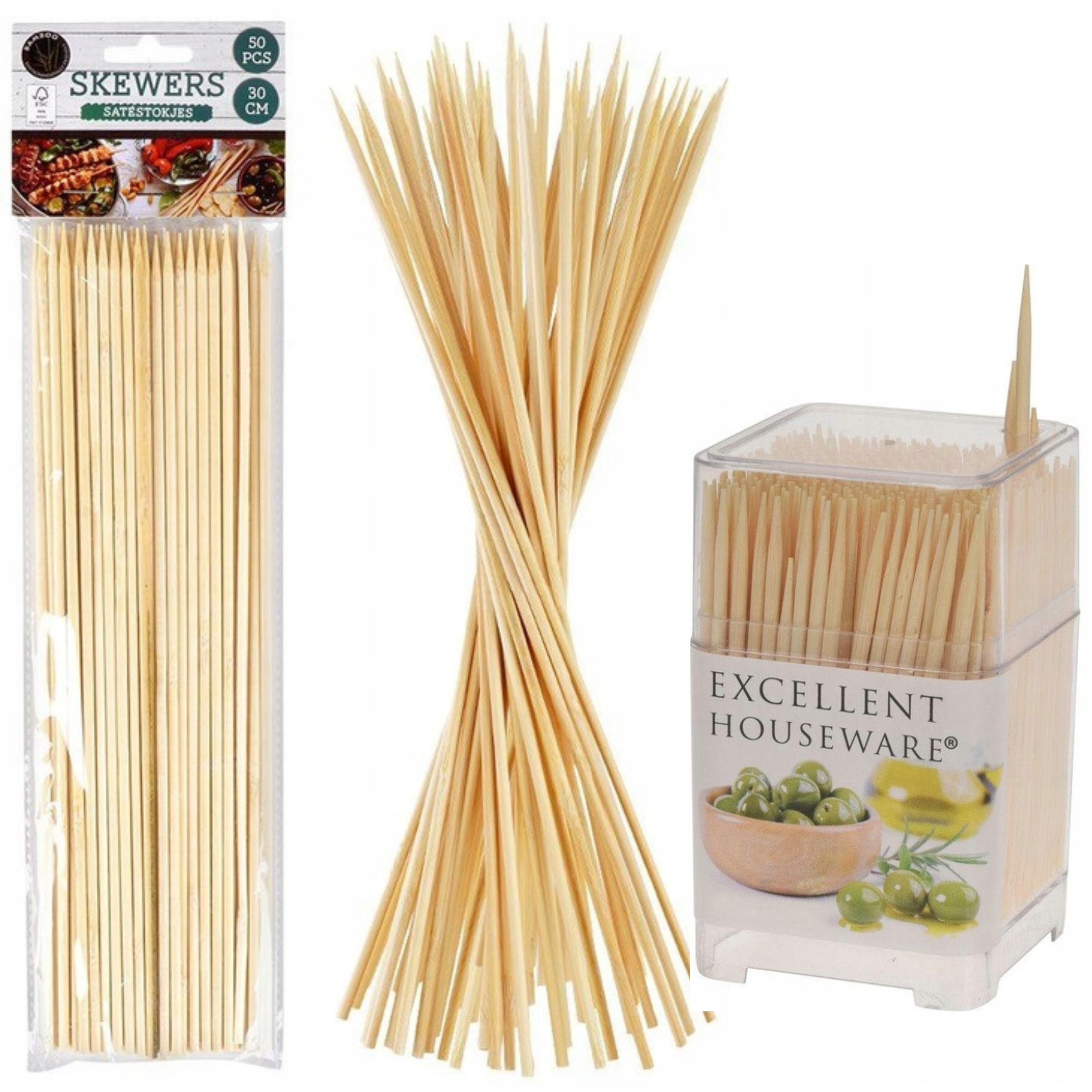 

Wykałaczki 6,5 CM Patyczki Do Szaszłyków 30 CM