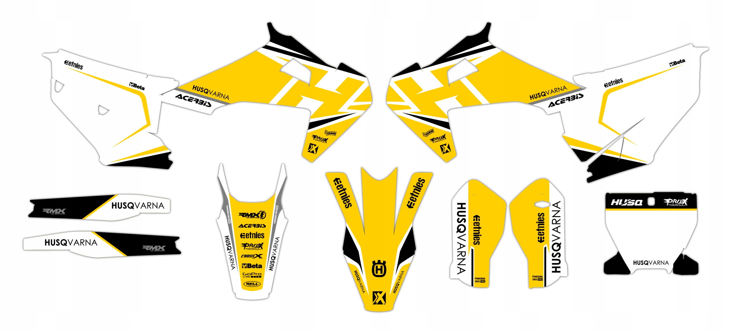 Dýha nálepky na motor Husqvarna Tc Fc 19-22